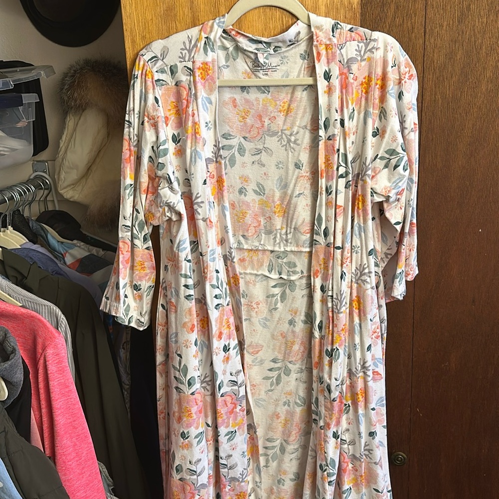 Baby be mine hospital robe.